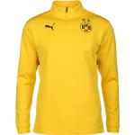 Reduzierte Gelbe Puma BVB Herrensweatshirts mit Reißverschluss Größe 3 XL 