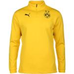 Gelbe Puma BVB Herrensweatshirts mit Reißverschluss Größe S für den für den Herbst 