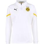 Weiße BVB Herrensweatshirts mit Reißverschluss Größe XXL 