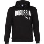 Schwarze Puma Borussia Mönchengladbach Herrensweatshirts mit Kapuze für den für den Herbst 