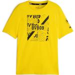 Reduzierte Gelbe Puma BVB T-Shirts aus Baumwolle für Herren Größe XXL 