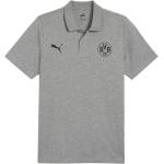 Graue Puma Essentials BVB Poloshirts & Polohemden Größe M 