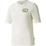 Weiße Puma BVB T-Shirts aus Baumwolle für Damen Größe S 
