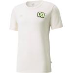 Weiße Kurzärmelige Puma BVB T-Shirts aus Baumwolle Größe XL 