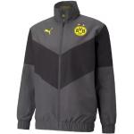 Graue Wasserdichte Puma BVB Jacken mit Reißverschluss aus Polyester 