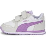 Violette Puma Cabana Racer Low Sneaker mit Klettverschluss für Kinder Größe 27,5 