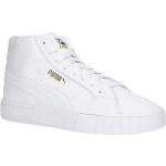 Reduzierte Weiße Puma Cali Star High Top Sneaker & Sneaker Boots aus Leder für Damen Größe 40,5 