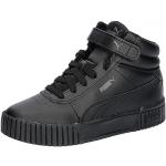 Reduzierte Schwarze Puma Carina High Top Sneaker & Sneaker Boots mit Klettverschluss aus Kunstleder für Kinder Größe 35 
