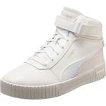 Reduzierte Weiße Puma Carina High Top Sneaker & Sneaker Boots aus Leder für Damen Größe 40,5 für den für den Winter 