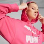 Reduzierte Rosa Puma Damenhoodies & Damenkapuzenpullover mit Kapuze Größe S 