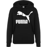 Reduzierte Schwarze Puma Damenhoodies & Damenkapuzenpullover aus Baumwolle mit Kapuze Größe XS 
