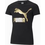 Schwarze Puma Kinder T-Shirts aus Jersey für Mädchen Größe 176 