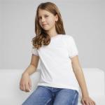 Weiße Bestickte Puma Match Kinder T-Shirts für Mädchen Größe 176 