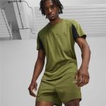 Reduzierte Olivgrüne Kurzärmelige Puma Green T-Shirts für Herren Größe M 