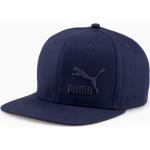 Blaue Bestickte Color Blocking Puma Snapback-Caps aus Twill für Herren 