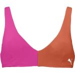 Orange Color Blocking Puma Bikini-Tops für Damen Größe S 