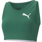 Grüne Puma Green Crop-Tops & Bauchfreie Tops aus Polyester Cropped für Damen 