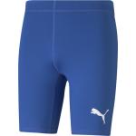 Blaue Puma Team Stretch-Shorts aus Polyester für Herren 