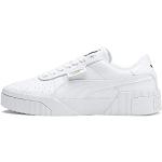 Reduzierte Weiße Puma Cali Low Sneaker aus Leder für Damen Größe 37 