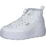 Reduzierte Weiße Puma Karmen High Top Sneaker & Sneaker Boots für Damen Größe 40 mit Absatzhöhe bis 3cm 