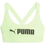 Puma Damen Mid Impact Fit Sport-BH grün XS