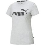 Graue Puma Essentials T-Shirts für Damen Größe S 