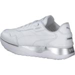 Puma Damen-Sneaker-Schnürhalbschuh R78 Voyage Premium L Weiß, Farbe:weiß, UK Größe:5