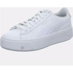 Weiße Puma Low Sneaker mit Schnürsenkel in Normalweite für Damen Größe 41,5 