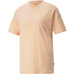 Peachfarbene Puma T-Shirts aus Jersey für Damen Größe S 