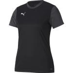 Anthrazitfarbene Puma teamGOAL T-Shirts aus Polyester für Damen Größe XS 
