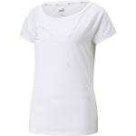 Weiße Puma Katzen-Shirts mit Katzenmotiv aus Jersey für Damen Größe S 