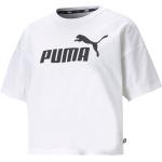 Weiße Puma T-Shirts aus Baumwolle für Damen Größe M 