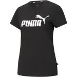 Schwarze Puma T-Shirts aus Baumwolle für Damen Größe S 