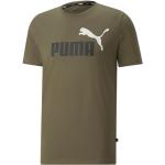 Reduzierte Dunkelgrüne Puma Green T-Shirts aus Baumwolle für Herren Größe S 