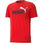 Reduzierte Rote Puma T-Shirts aus Baumwolle für Herren Größe L 