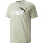 Reduzierte Grüne Puma T-Shirts aus Baumwolle für Herren Größe S 