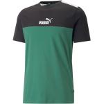 Reduzierte Grüne Sportliche Puma T-Shirts aus Baumwolle für Herren Größe 4 XL 
