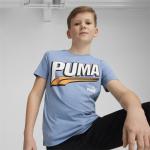 Blaue Kurzärmelige Puma Kinder T-Shirts aus Jersey für Jungen Größe 152 