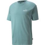 Blaue Kurzärmelige Puma Rundhals-Ausschnitt T-Shirts für Herren Größe S 