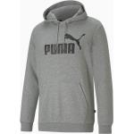 Reduzierte Graue Puma Essentials Herrenhoodies & Herrenkapuzenpullover aus Jersey Größe 3 XL für den für den Winter 