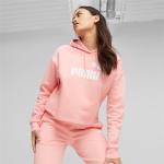 Reduzierte Pinke Puma Essentials Damenhoodies & Damenkapuzenpullover aus Jersey mit Kapuze Größe XXL 