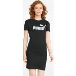 Reduzierte Schwarze Puma Essentials Shirtkleider aus Gummi für Damen Größe XXS 