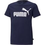 Blaue Puma Essentials Kinder T-Shirts aus Jersey für Jungen Größe 152 