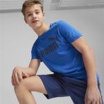 Blaue Puma Essentials Kinder T-Shirts aus Jersey für Jungen Größe 98 
