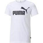 Weiße Puma Essentials Kinder T-Shirts aus Jersey für Jungen Größe 140 
