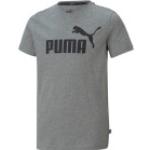 Graue Puma Essentials Kinder T-Shirts aus Baumwolle für Jungen Größe 128 