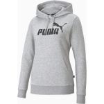 Graue Casual Puma Essentials Herrenhoodies & Herrenkapuzenpullover aus Jersey mit Kapuze Größe XL 