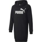 Schwarze Sportliche Puma Essentials Sweatkleider mit Kapuze für Damen Größe XXL 
