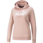 Reduzierte Pinke Puma Essentials Damenhoodies & Damenkapuzenpullover aus Jersey mit Kapuze Größe S für den für den Herbst 