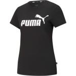 Schwarze Puma Essentials T-Shirts für Damen Größe XS 
